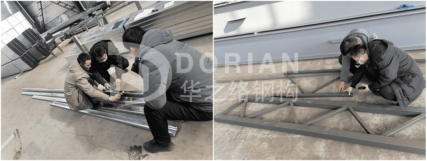 Truss Steel Structure Warehouse with 2 Sets 1000m2 in Thailand 4