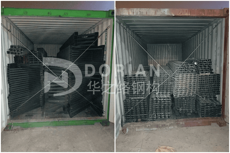 Truss Steel Structure Warehouse with 2 Sets 1000m2 in Thailand 5