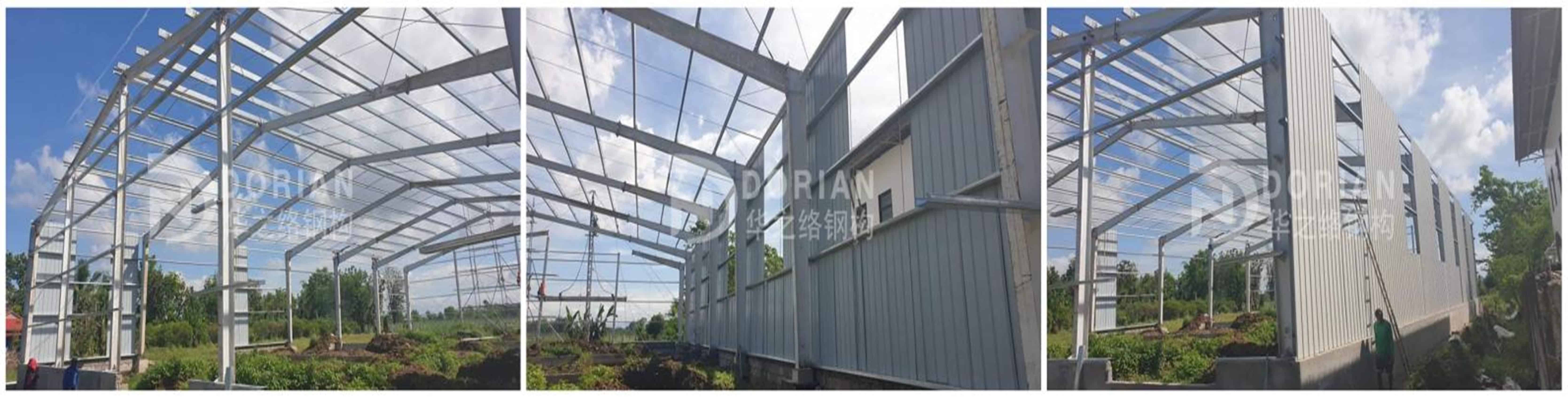 1000 Square Meters Steel Structure Warehouse in Philippines 3