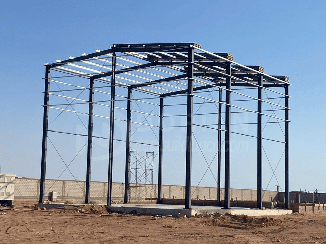 238 Square Meters Steel Structure Completed For Oxygen Plant Assembly Work Done In October 3