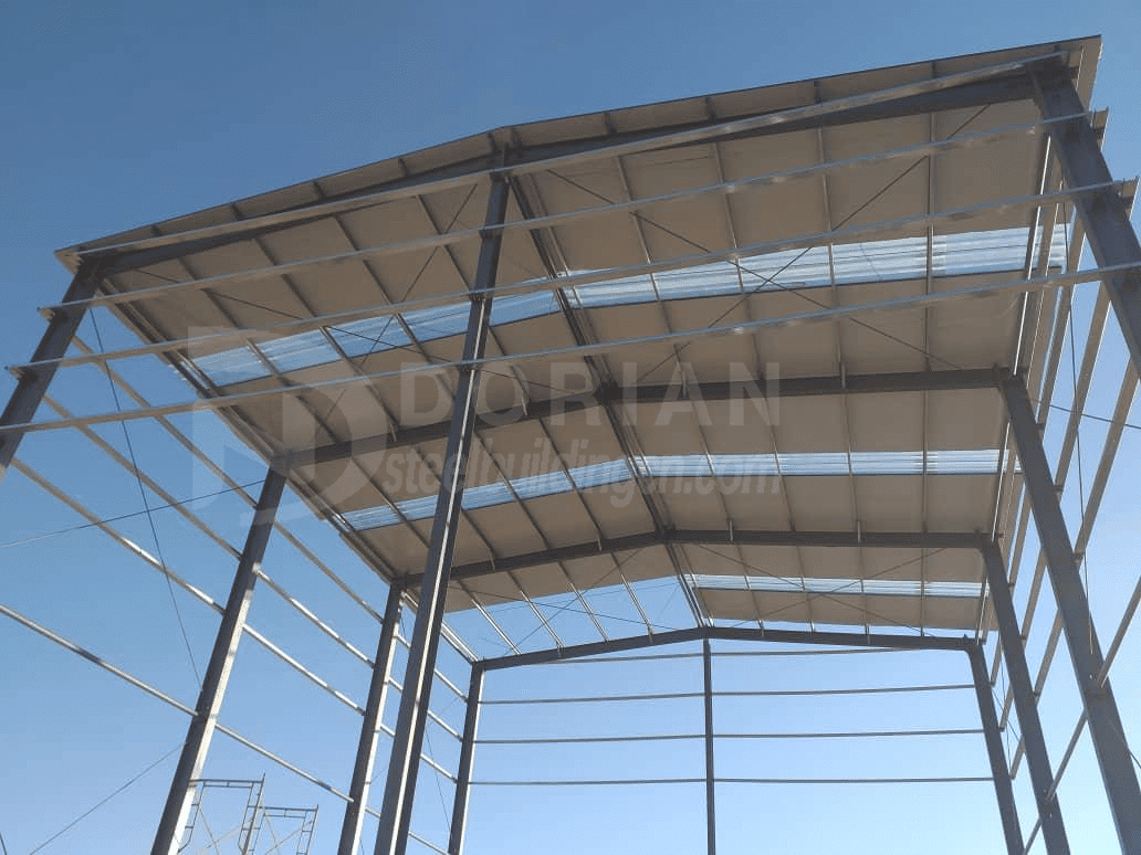 238 Square Meters Steel Structure Completed For Oxygen Plant Assembly Work Done In October 4