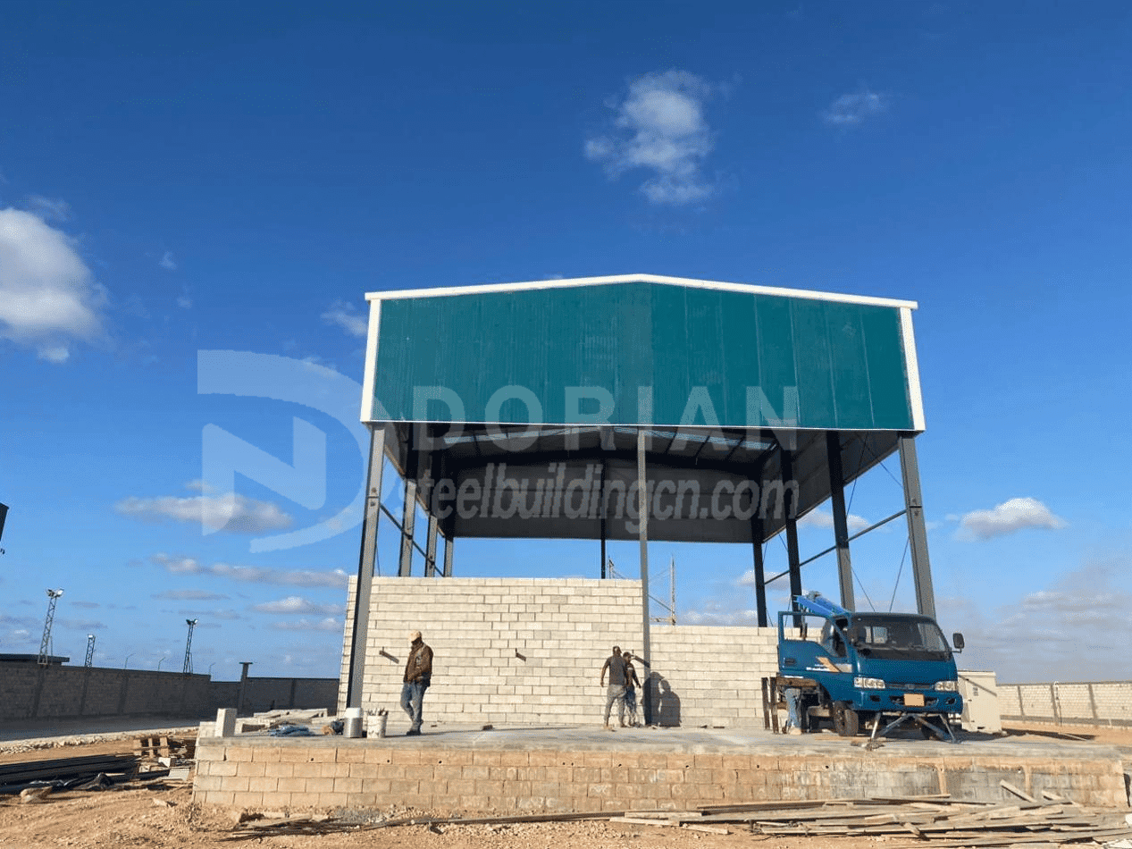238 Square Meters Steel Structure Completed For Oxygen Plant Assembly Work Done In October 6