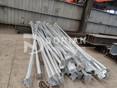 1000 Square Meter Hot Dipped Galvanized Steel Structure Warehouse In Germany 2