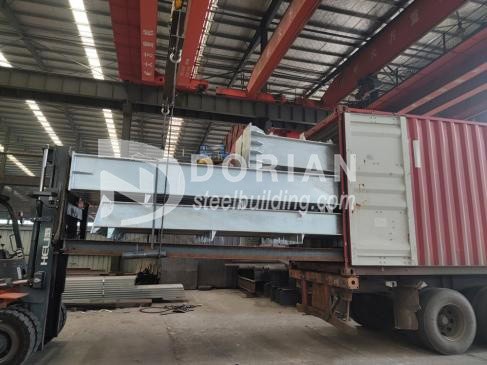 1000 Square Meter Hot Dipped Galvanized Steel Structure Warehouse In Germany 3