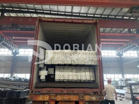 1000 Square Meter Hot Dipped Galvanized Steel Structure Warehouse In Germany 4