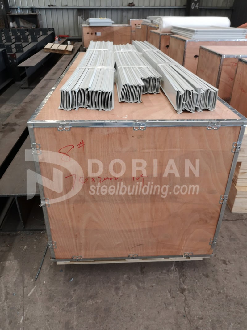 1000 Square Meter Hot Dipped Galvanized Steel Structure Warehouse In Germany 5