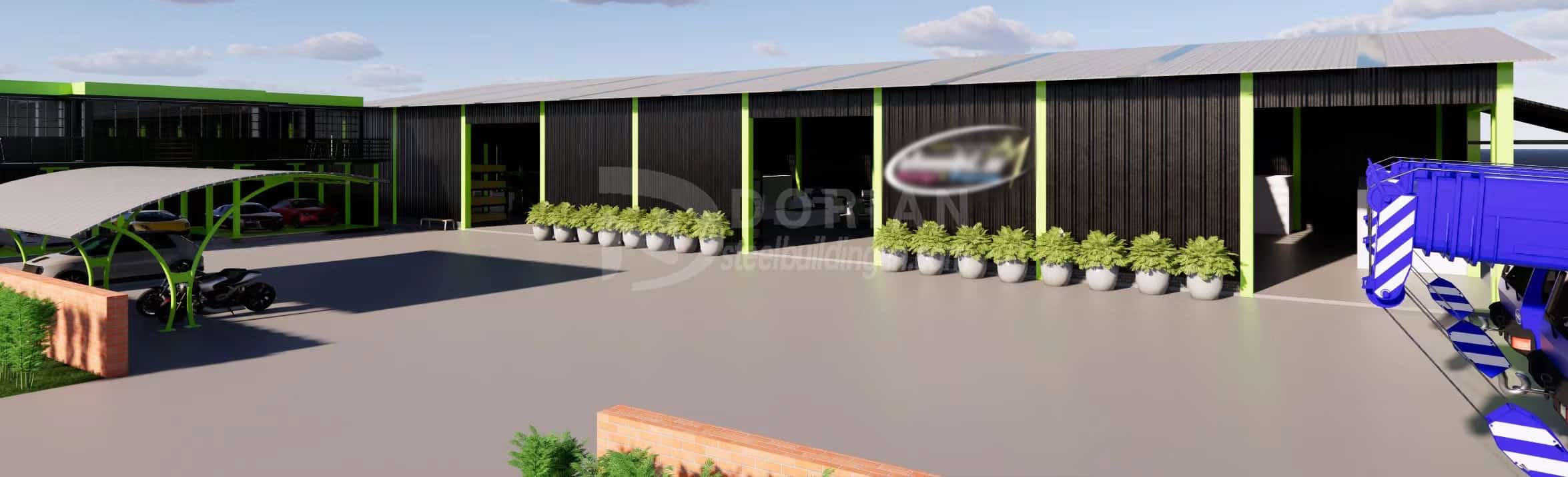 1000 Square Meter Steel Structure Warehouse in Laem Chabang, Thailand 1