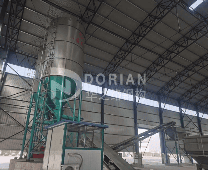 4050 Square Meters Truss Steel Structure Workshop In China 2