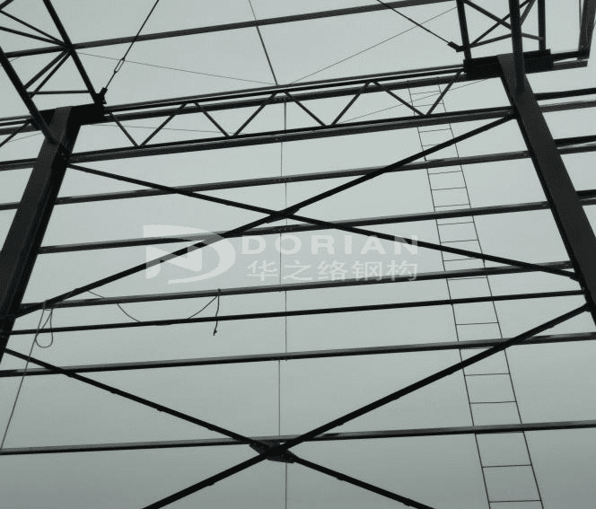 4050 Square Meters Truss Steel Structure Workshop In China 3