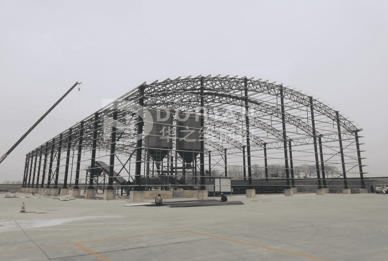 4050 Square Meters Truss Steel Structure Workshop In China 6
