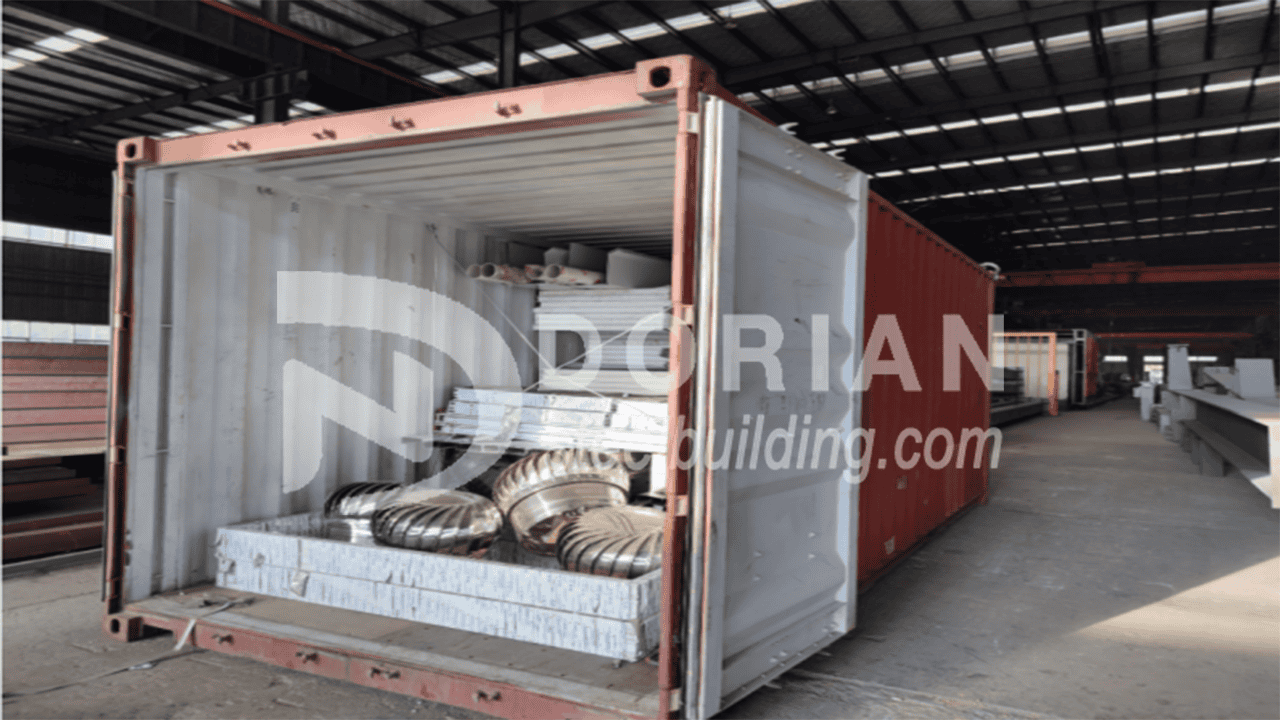 72 Square Meter Steel Structure Shop in Papua New Guinea 5