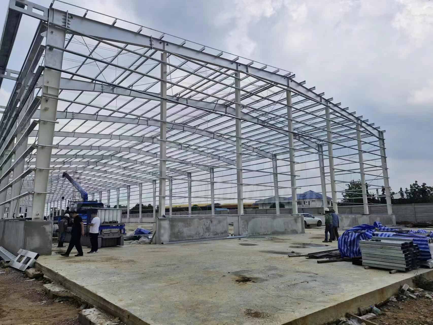 8064 Square Meter Steel Structure Workshop Project In Thailand 2