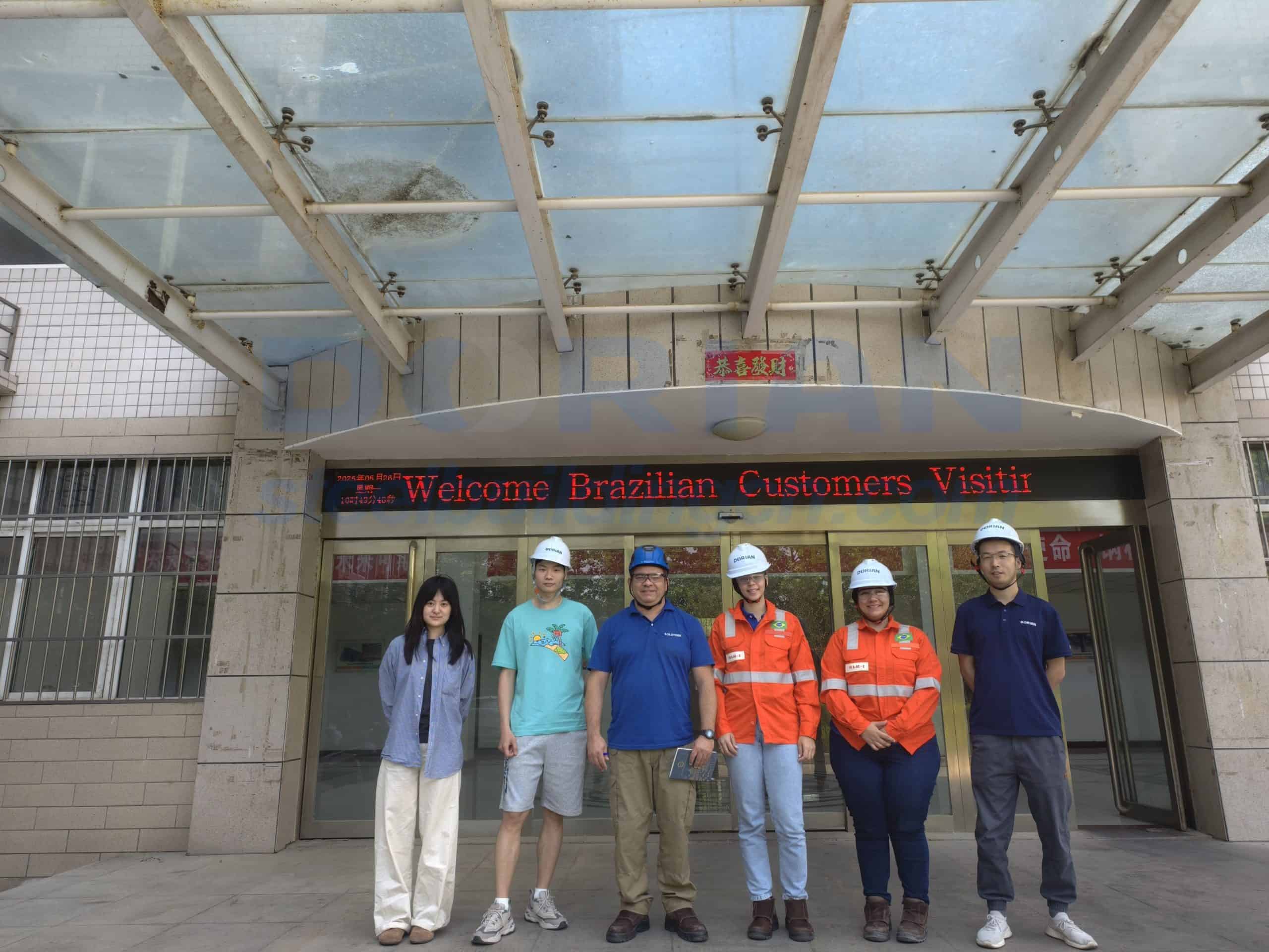 Brazilian Clients Visiting Dorian Factory in May 2025 01