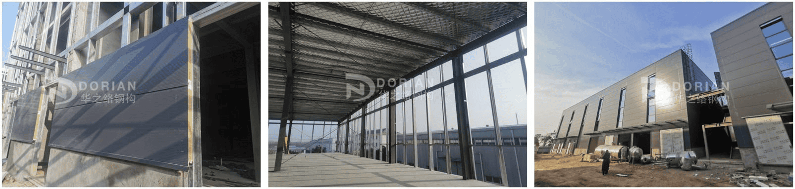Three Sets Of 1200 Square Meter Two-Story Steel Workshop Project In Germany 2