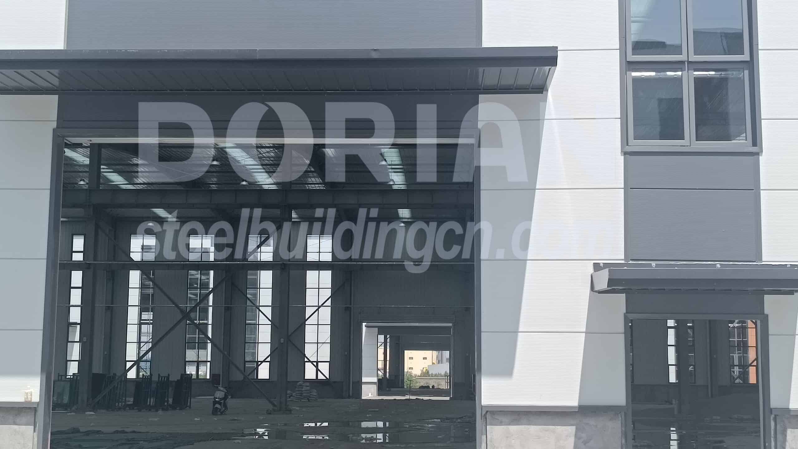 12500 Square Meters 3 Sets Steel Workshop In China 10
