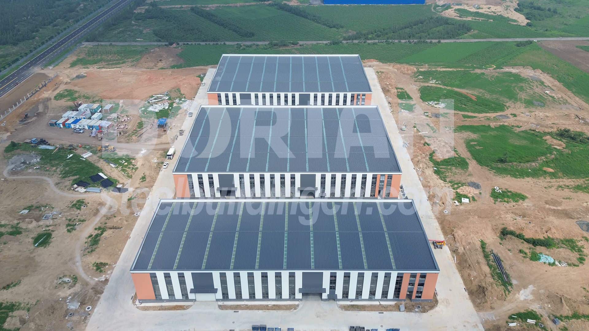 12500 Square Meters 3 Sets Steel Workshop In China 14