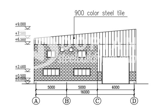 736 Square Meter Steel Structure Warehouse in Thailand 2