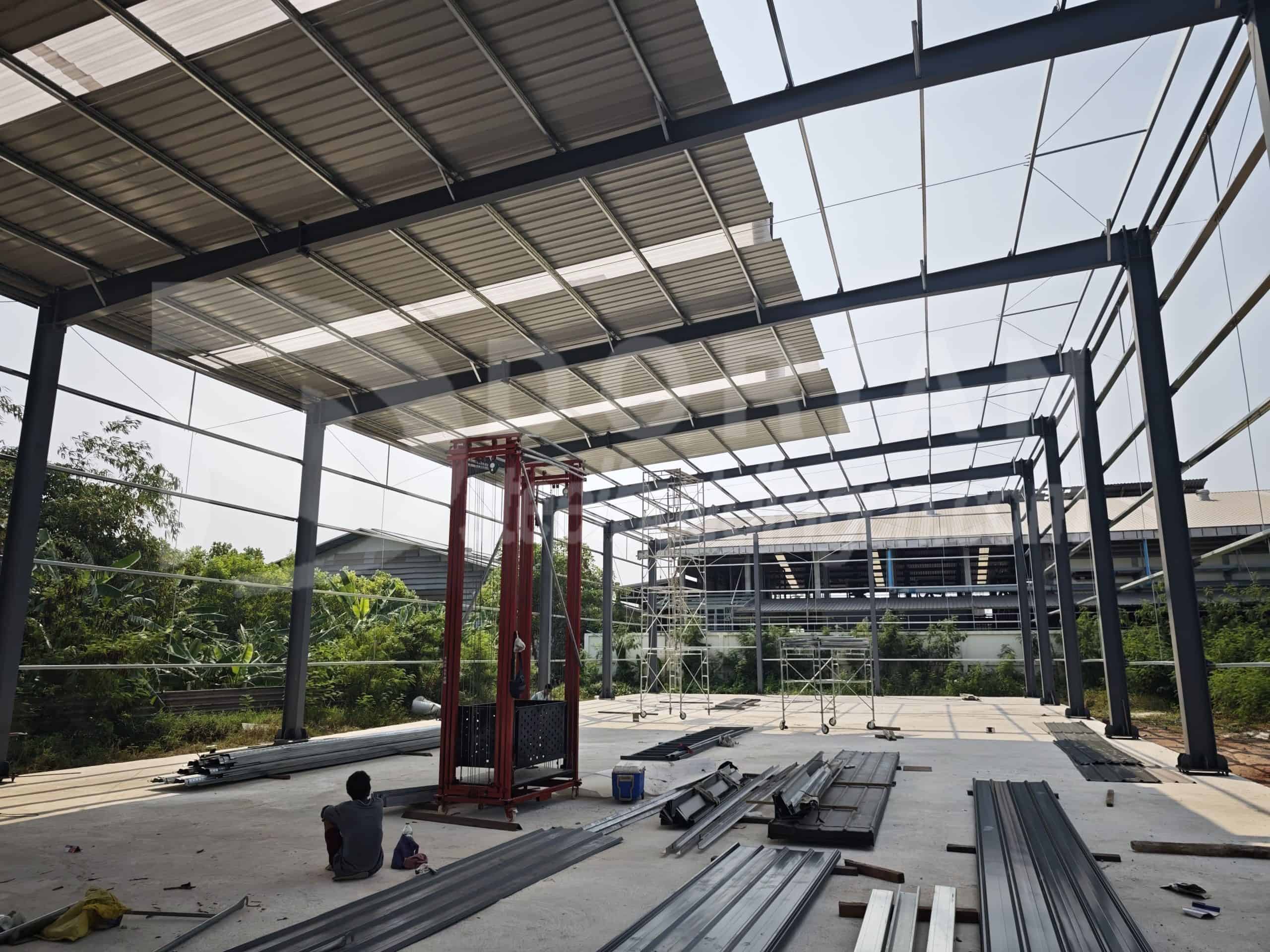736 Square Meter Steel Structure Warehouse in Thailand 5