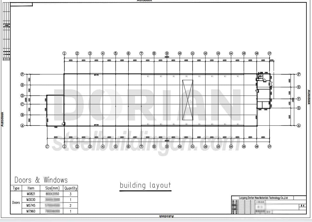 2,160 m² Steel Structure Plastic Factory in Thailand 1
