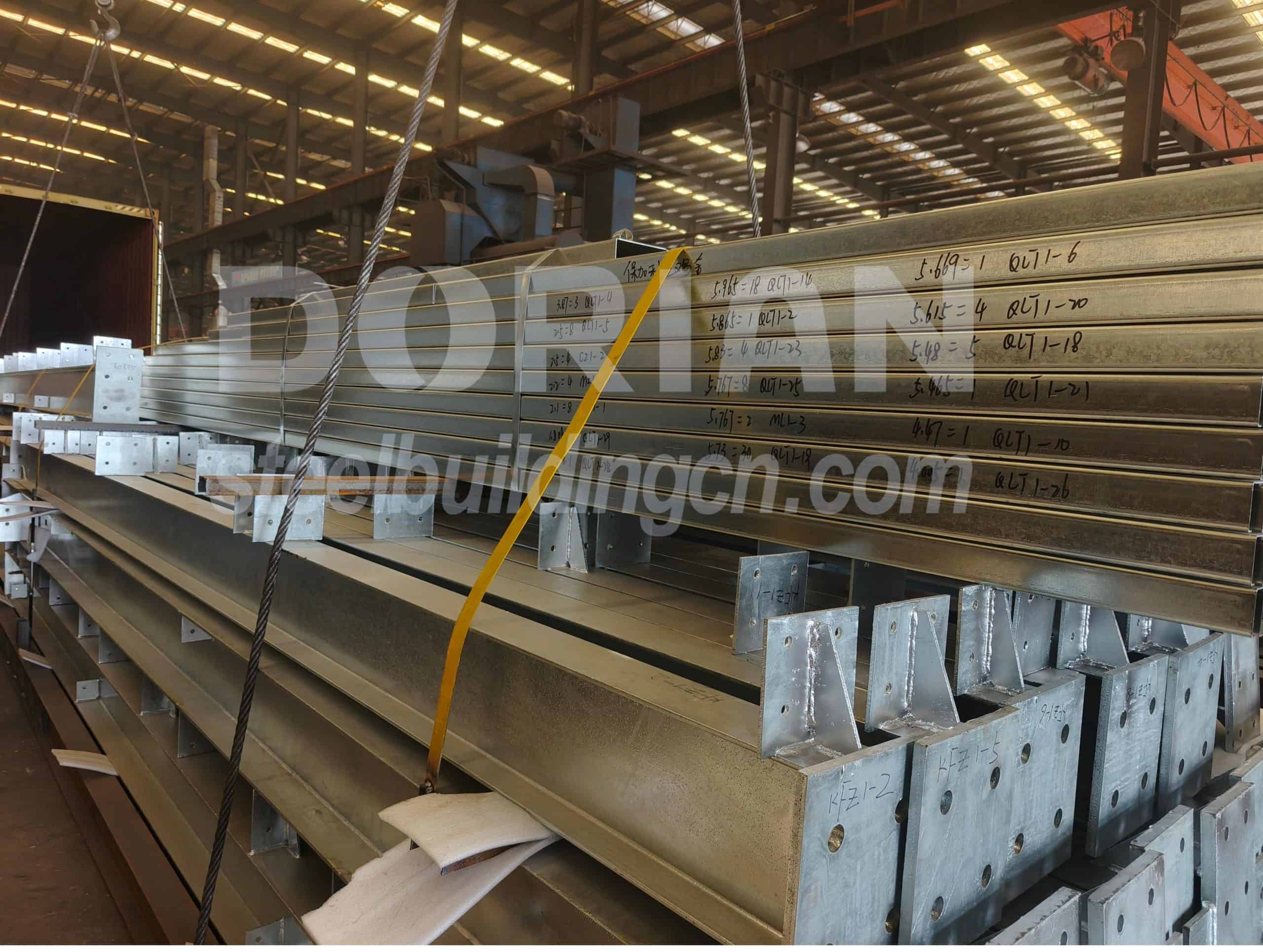 Steel Building Components for Chicken House in Bulgaria