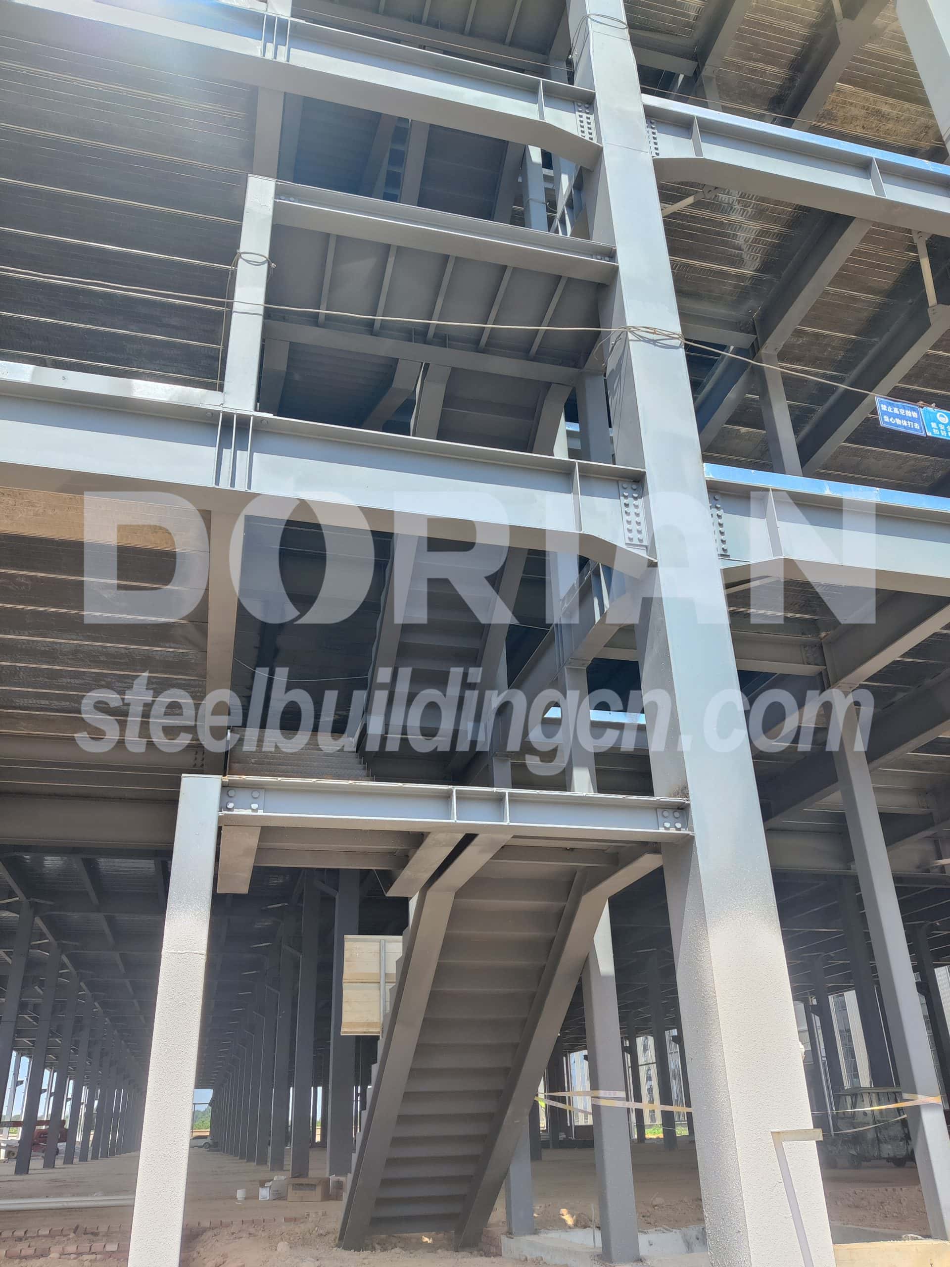 Steel Structure Office Building Under Construction