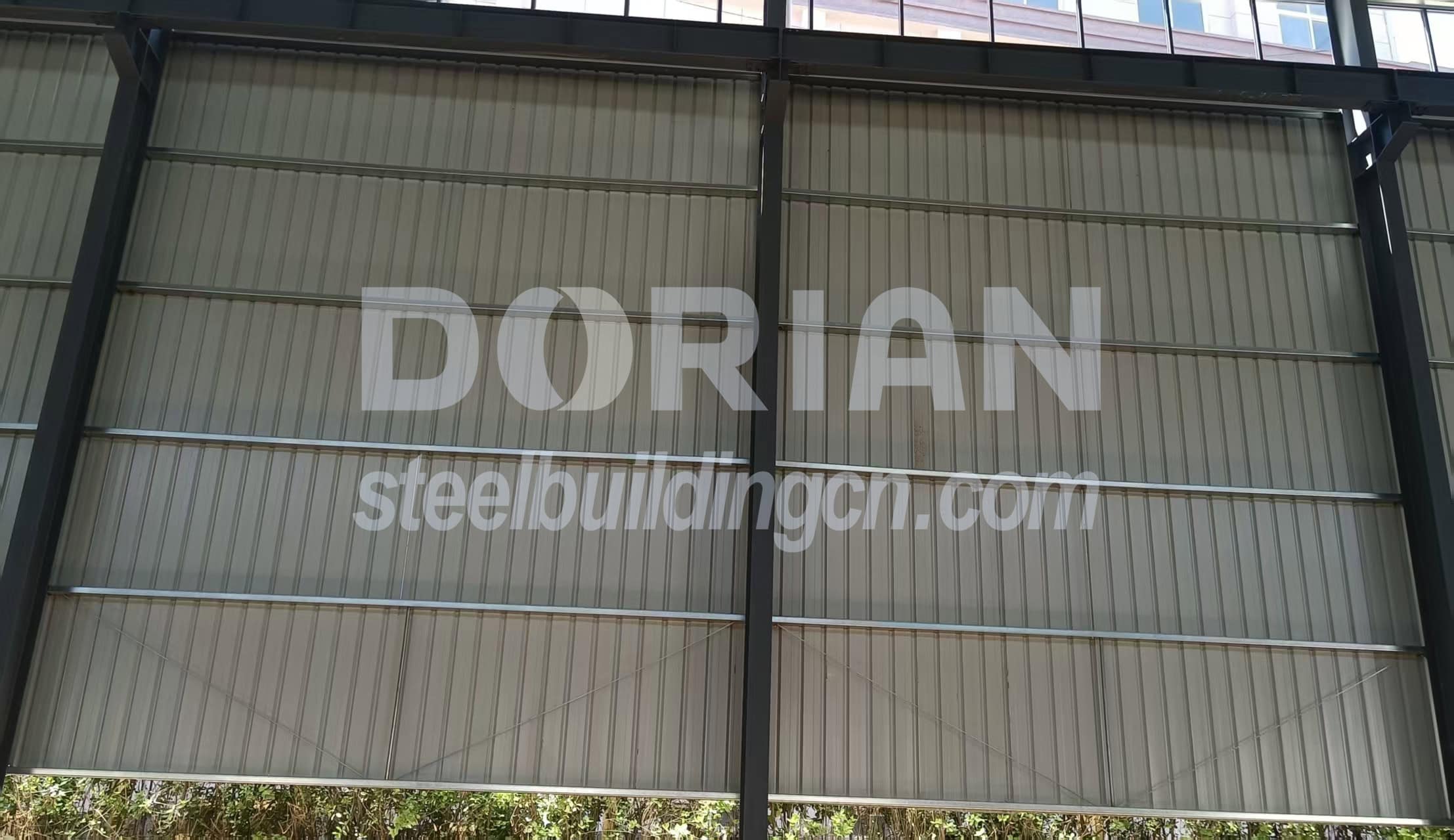 Steel Building with Dorian Logo