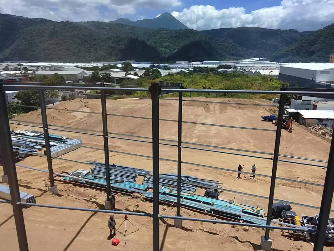 Steel Structure Warehouse Construction Site