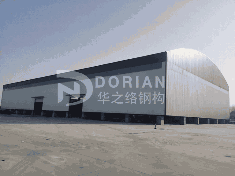 4050 Square Meters Truss Steel Structure Workshop In China 1
