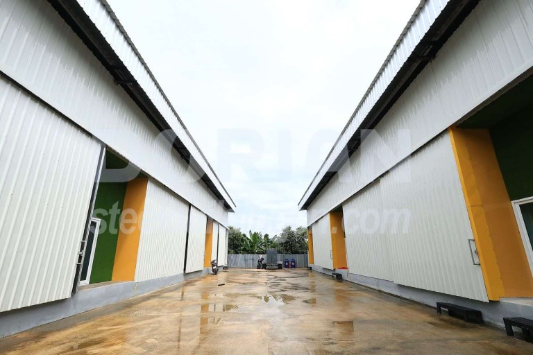 Truss Steel Structure Warehouse with 2 Sets 1000m2 in Thailand 1